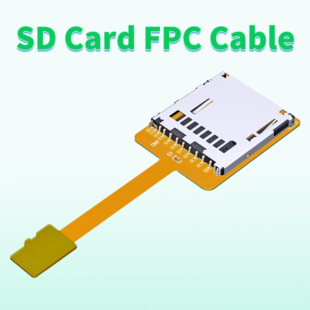 

ADT MicroSD TF extension cable supports SDHC SDXC FPC soft row card reader navigation flat flexible cable B1912A/B1909B