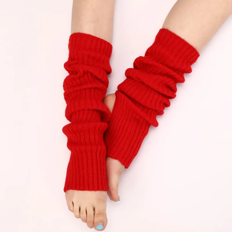 Aquecedores de Pernas de Tricô de Inverno para Mulheres e Meninas, Meias para Botas, Cobertura Quente para Pernas para Yoga, Academia, Fitness, Dança e Alongamento