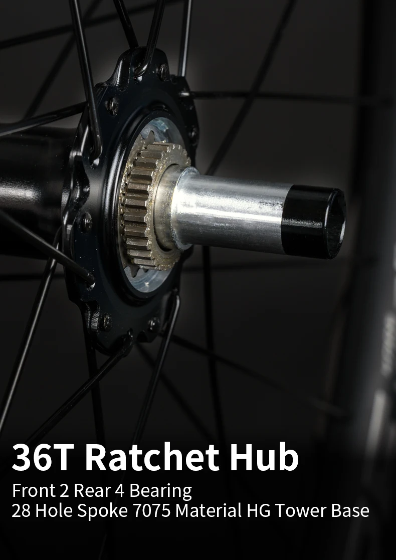 KORE MTB Carbon Laufradsatz 27,5/29 Zoll 36T Ratsche HG Nabe Vakuumreifen BOOST 28H 30/36mm Breite, für Enduro/Downhill MTB Laufradsatz – Detail 5