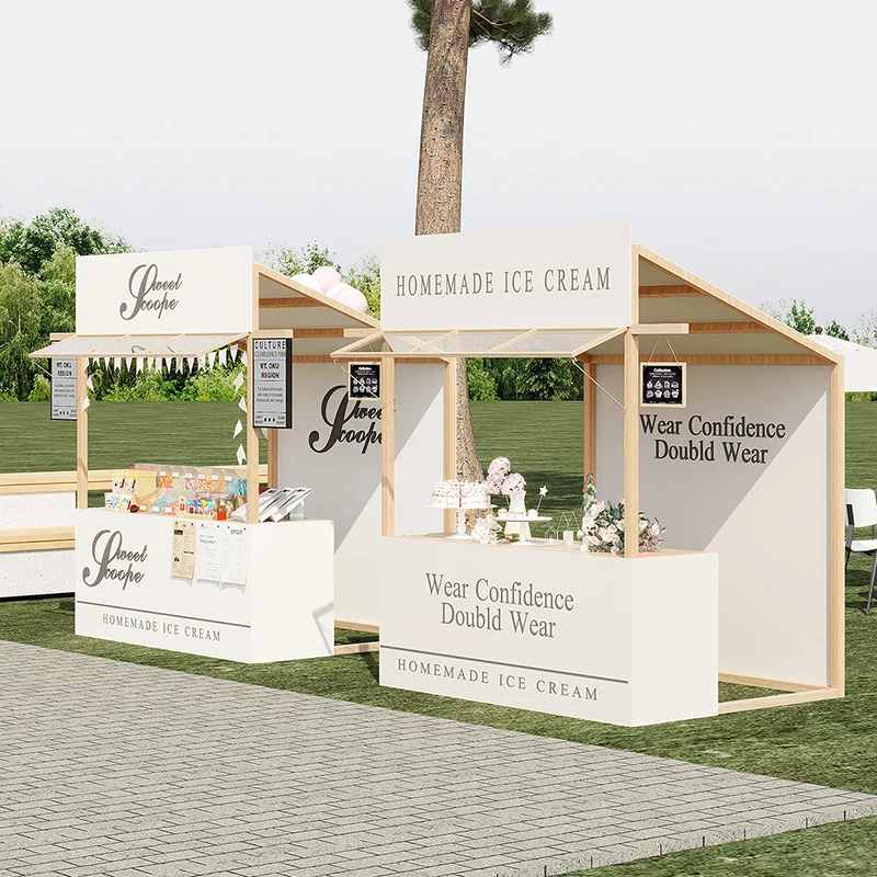 For Market stall rack Creative Commercial Street Vending Pavilion Mobile Scenic Area Stall Sales Display Stand Snack Stall