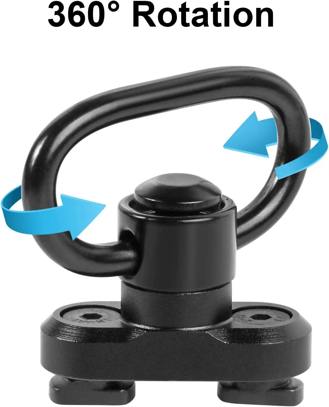 QD M-LOK Sling Swivel Adapter Rail Mount SLING Buckle Metal Strap Loop Strap Rail Mount Steel Push Button image 3