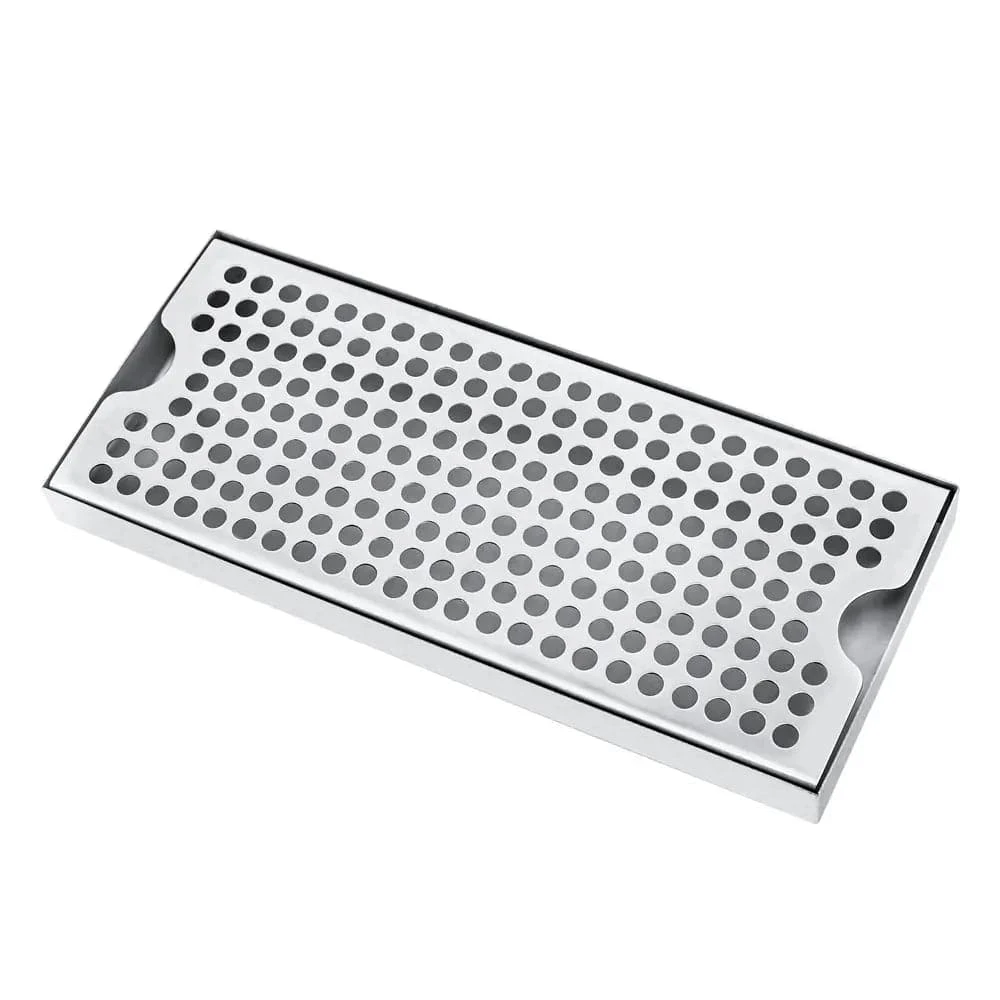 

12" Surface Mount Stainless Steel Drip Tray - No Drain
