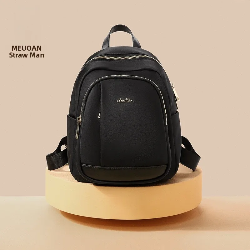 fashionable-casual-canvas-backpack-women's-travel-commuter-bag-simple-style-2023-new-model-double-shoulder-bag-for-travel