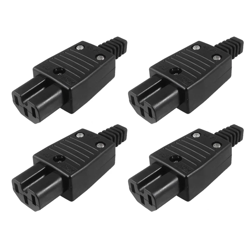 

CJSD-10X Черный IEC320 C15 Гнездовая розетка Разъем адаптера питания AC 250 В 10 А