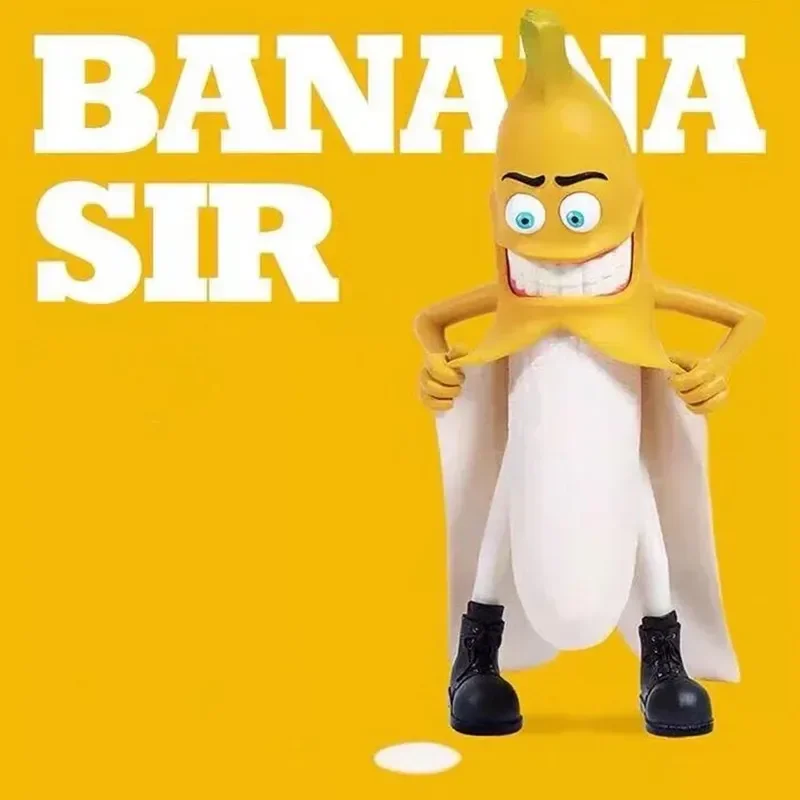 

Funny Banana Man Statue Cute Wicked Banana Sir Desktop Decorations Garden Yard Outdoor Figurines Ornaments Creative Resin Crafts
