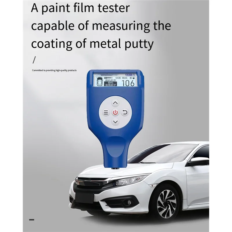 A26F-ЖК-экран, автомобильная краска, толщиномер пленки Fe Nfe, зонд 0,1Μm 0-3000Jm, тестер покрытия