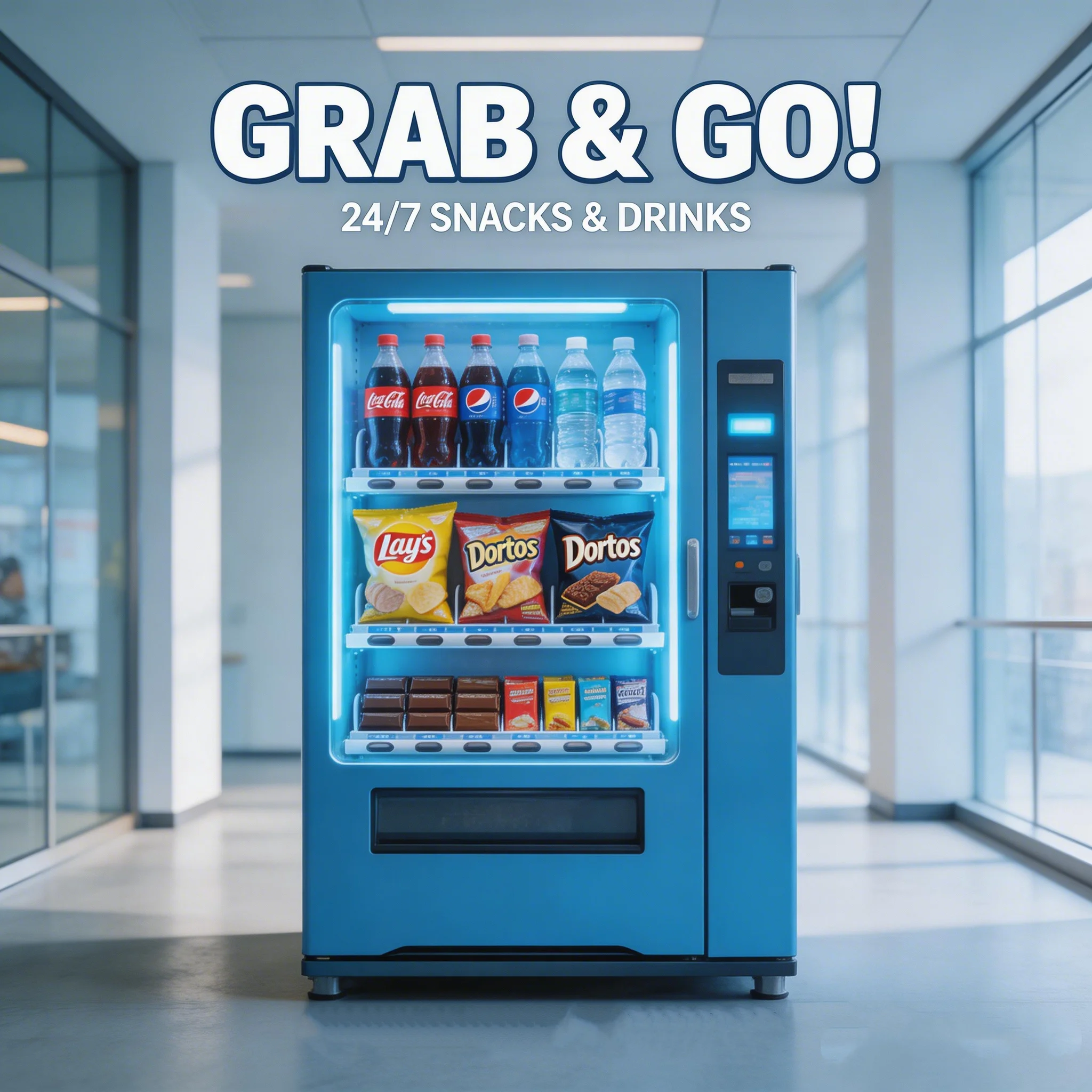 

Customized Small Touch Screen Snack And Beverage Combo Vending Machine