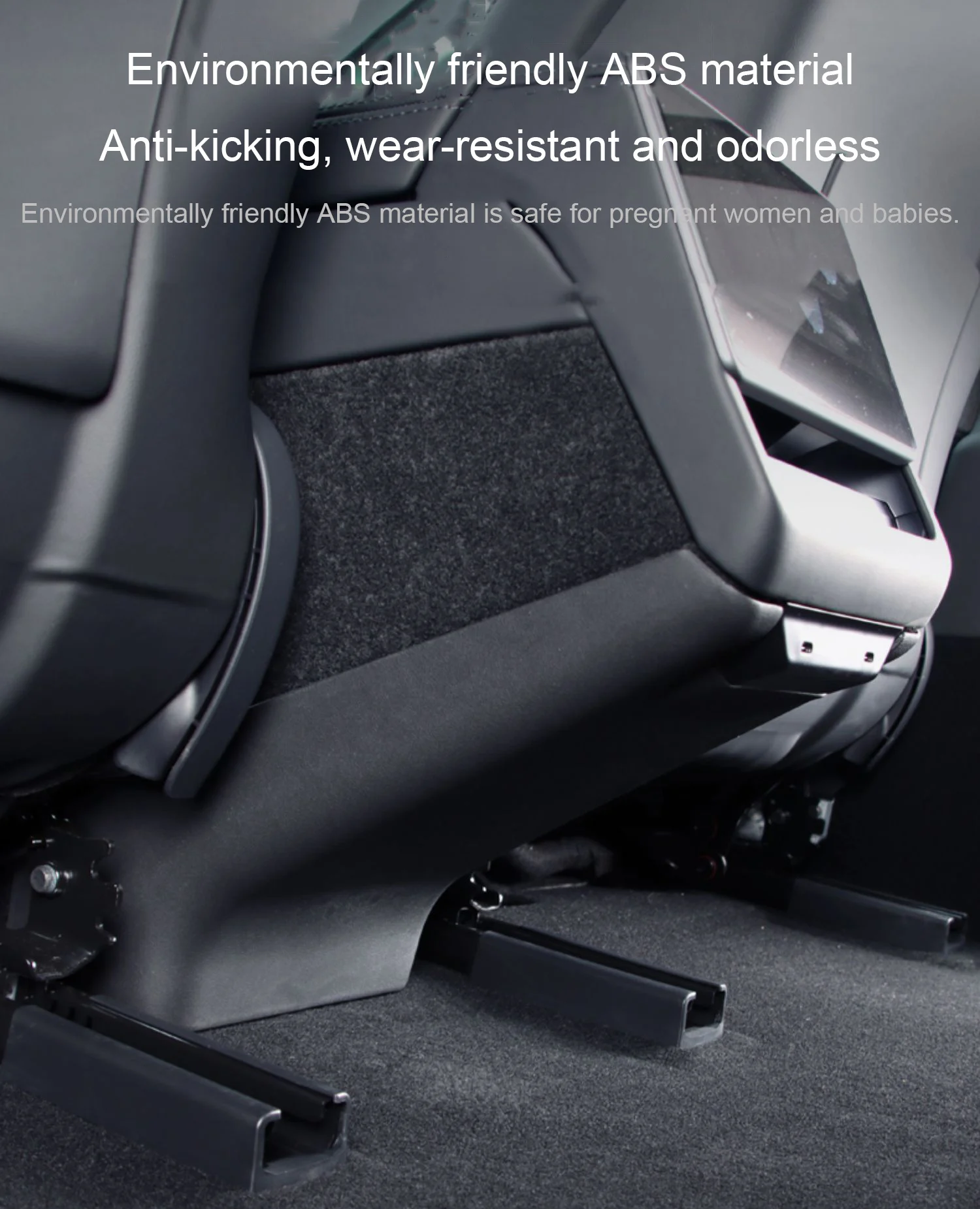 For Tesla Model 3 Highland 2024 Rear Seat Child Anti-Kick Board Anti Dirty Kickproof Mats Car Center Console Side Anti-Dirt Mats
