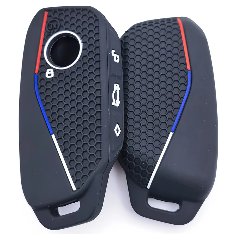 Silikon Auto Schlüssel Fall Abdeckung Shell Fob für BMW I7 X7 G07 LCI IX I20 X1 U11 7 Serie G70 G09 XM U06 G81 M3 2023 auto Zubehör