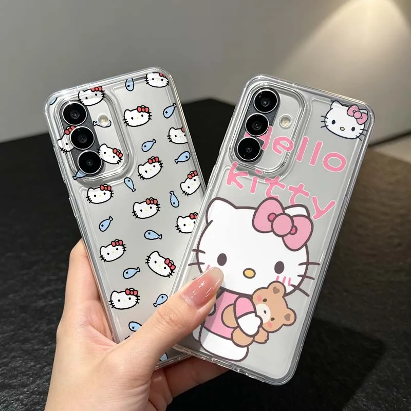 Cartoon Cute kitty For Samsung Galaxy A57 A56 A55 A54 A53 A52 A37 A36 A35 A33 A26 A17 A16 A14 A07 A06 Phone Case Cover