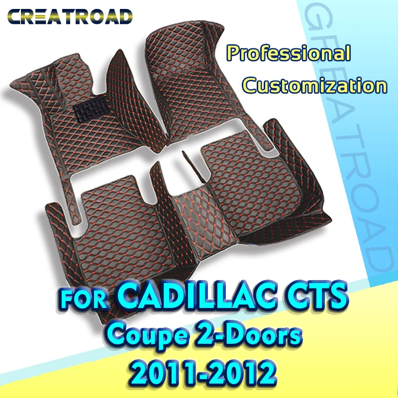 

Кожаные автомобильные коврики для Cadillac CTS Coupe Two Door 2011 2012 Custom auto foot автомобильный коврик cover