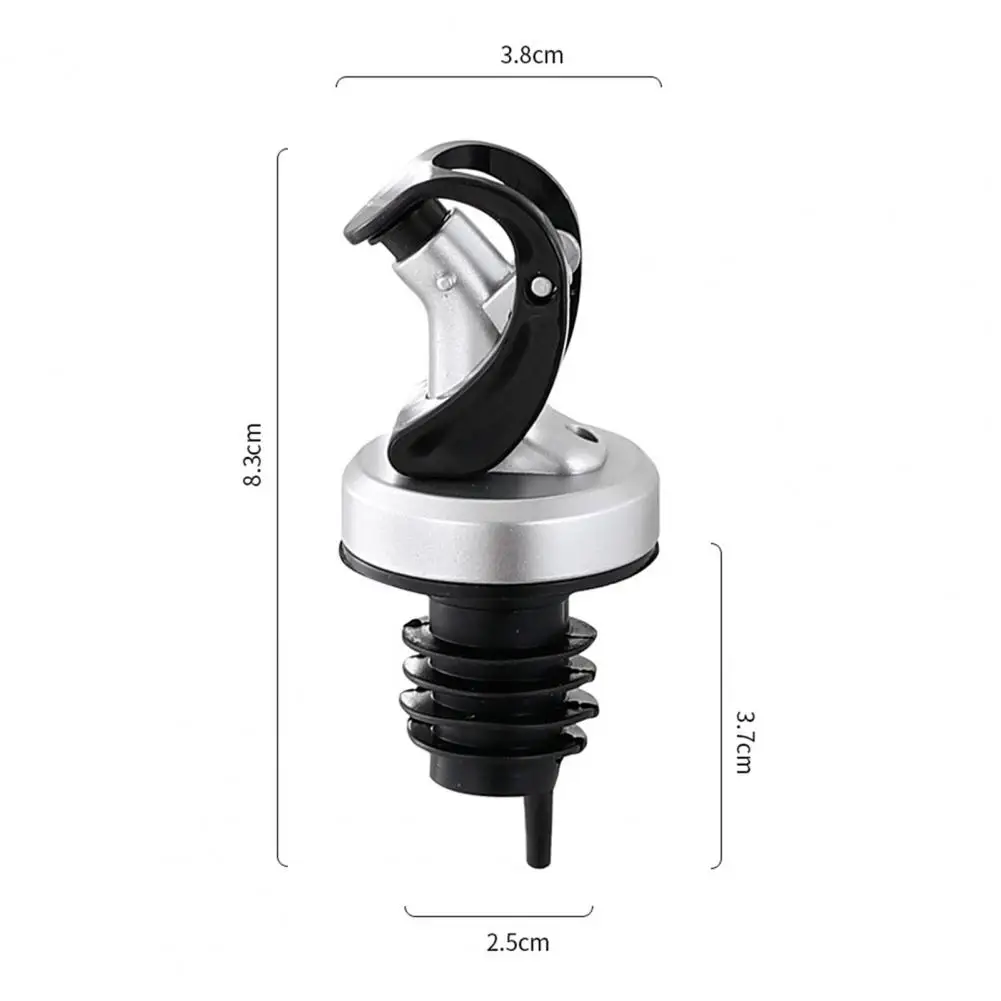 Oil Bottle Cap Anti-clogging Detachable Oil Bottle Stopper Portable Rubber Oil Spout Automatic Opening Closing Oil Pour Spout