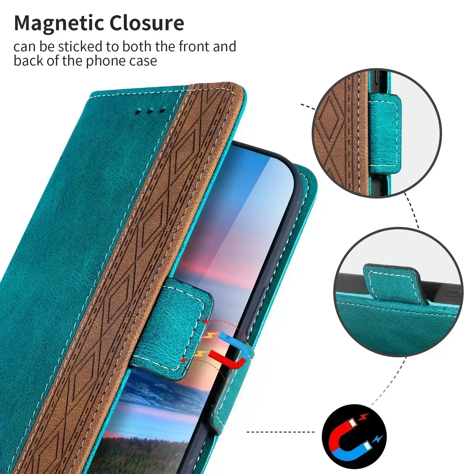 Flip Wallet Case For Samsung Galaxy A14 A13 A12 A22 A32 A52 A72 A33 A53 A73 A34 A54 4G 5G S9 S10 S20 S21 Plus FE Plus Ultra