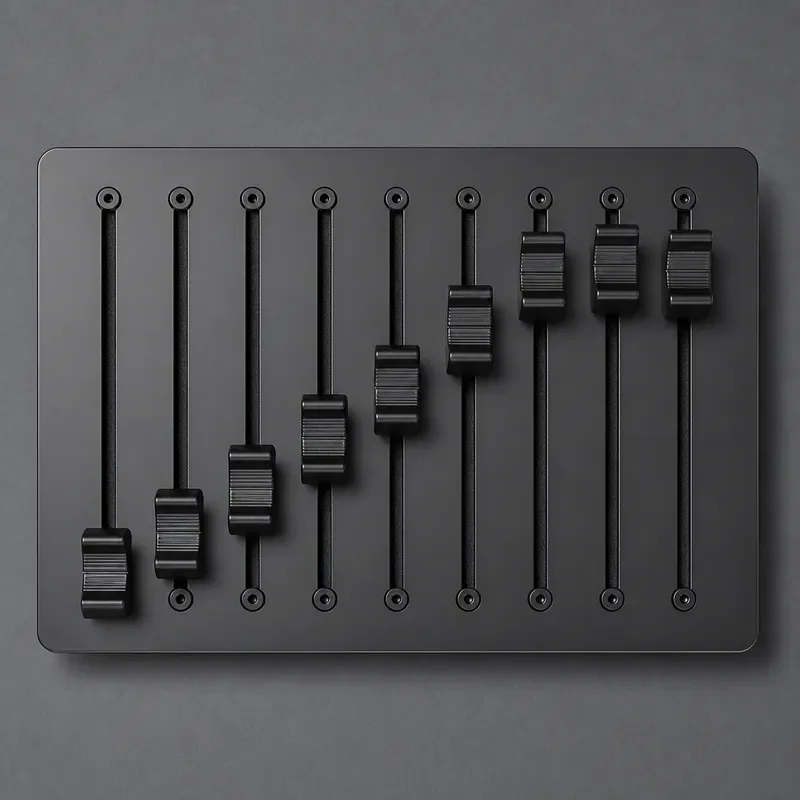 USB Type-C 10 Channel MIDI Controller Faders DAW Software Customizable CC Messages Digital Audio Workstation Control Surface
