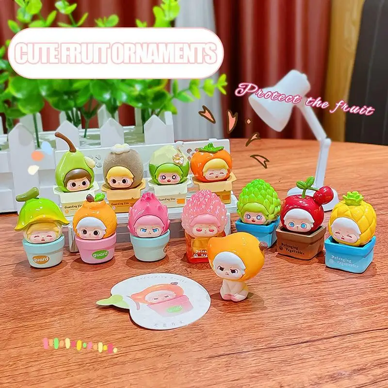 Cute Figures Guard Fruit Series Granule Toy Figures Collection Doll Gift