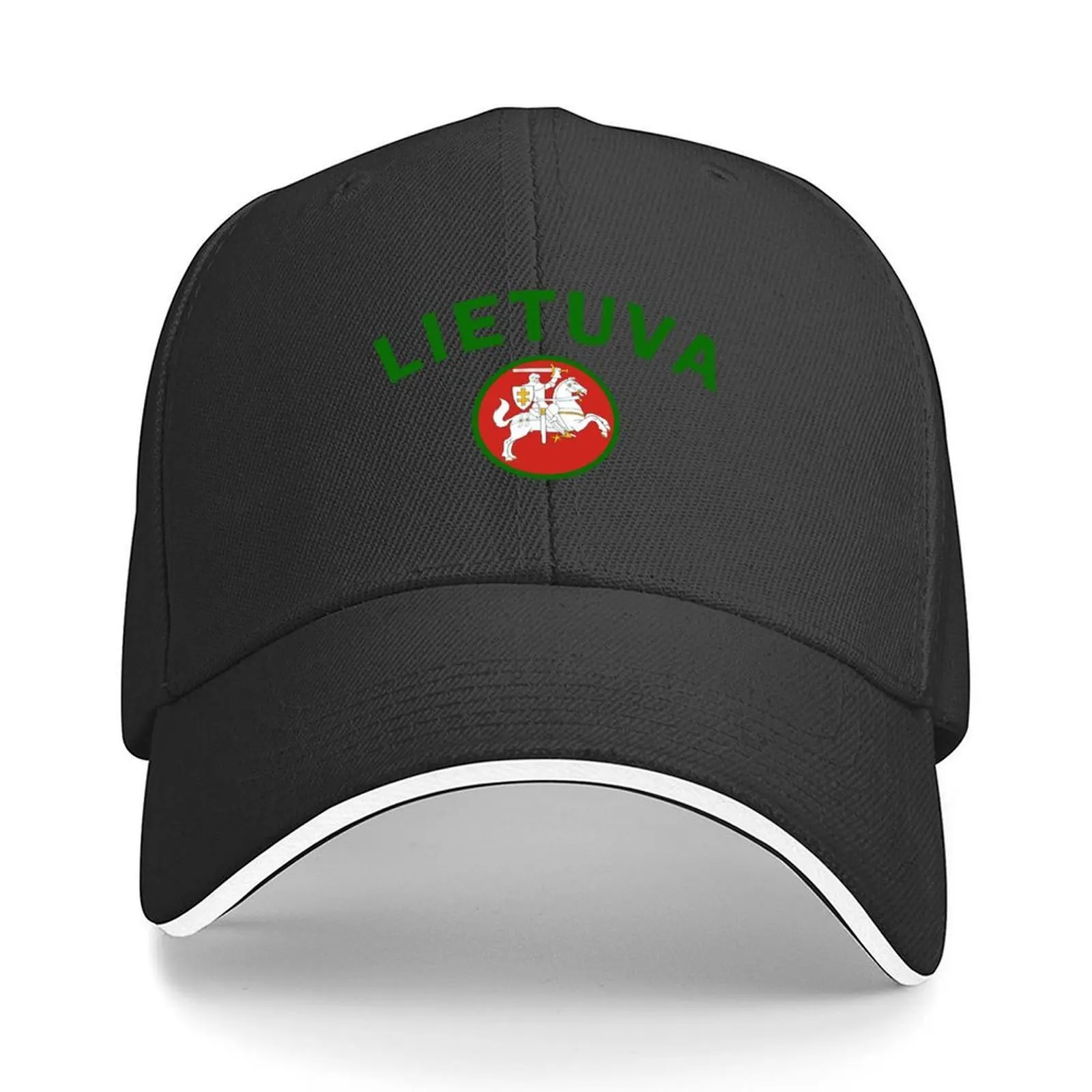 

Lithuania National Coat Of Arms Merchandice Baseball Cap Vintage Big Size Hat Sun Hat For Children party Hat Caps Male Women's