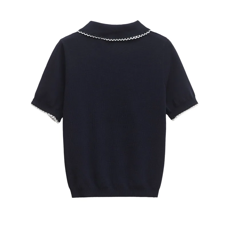 เสื้อโปโลผู้หญิง เสื้อพูลโอเวอร์ 2025 เสื้อกอล์ฟ เสื้อใหม่ เสื้อผู้หญิง เสื้อท็อปผู้หญิง ลายทาง คุณภาพสูง เสื้อยืดแขนสั้น เสื้อเจอร์ซีย์แขนยาว