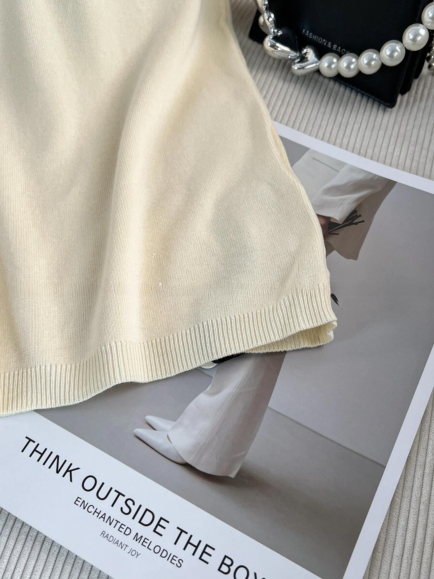 Faionable عارضة Sle ort Sve محبوك أعلى إلكتروني المرقعة التخسيس تصميم بسيط ألياف البوليستر جولة Ne منتظم صالح