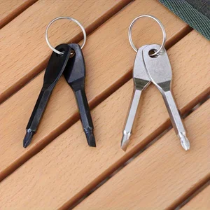 EDC Tragbarer multifunktionaler Schalter mit borgendem Kopf Flit Keyer und Metall -Phillips für den Außenbereich W 10 Hauptverkäufe multifunktionale Schlüsselanhänger - №10