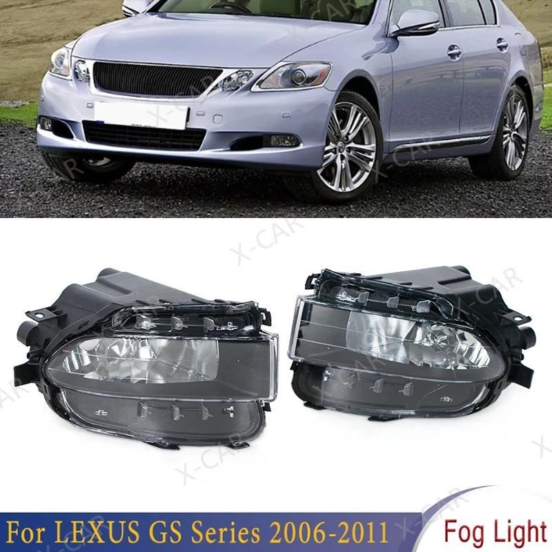 Dla LEXUS GS Series GS300 GS350 GS430 GS460 GS450H 2006 2007 2008 2009 2010 2011 Przedni zderzak samochodowy Światło przeciwmgielne Bez żarówki