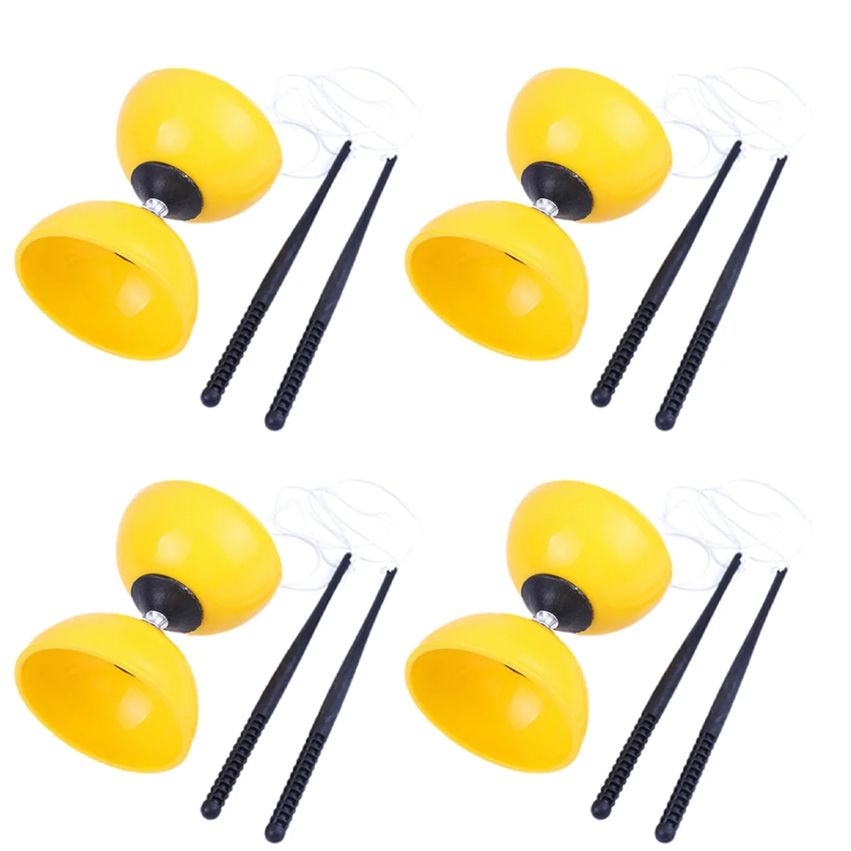 

AM-Double-Headed Shaking Rod Diabolo Children'S Students and the Elderly Outdoor Fitness Sensory Training Equipment Yellow