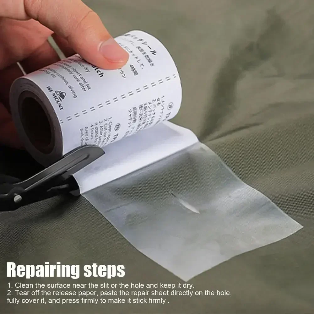 [HODR] TPU Transparentes Reparaturpflaster Wasserdichtes Klebeband für Zelt Regenmantel Boot Luftmatratze Schwimmring Leckage-Reparatur Outdoor-Ausrüstung – Detail 4