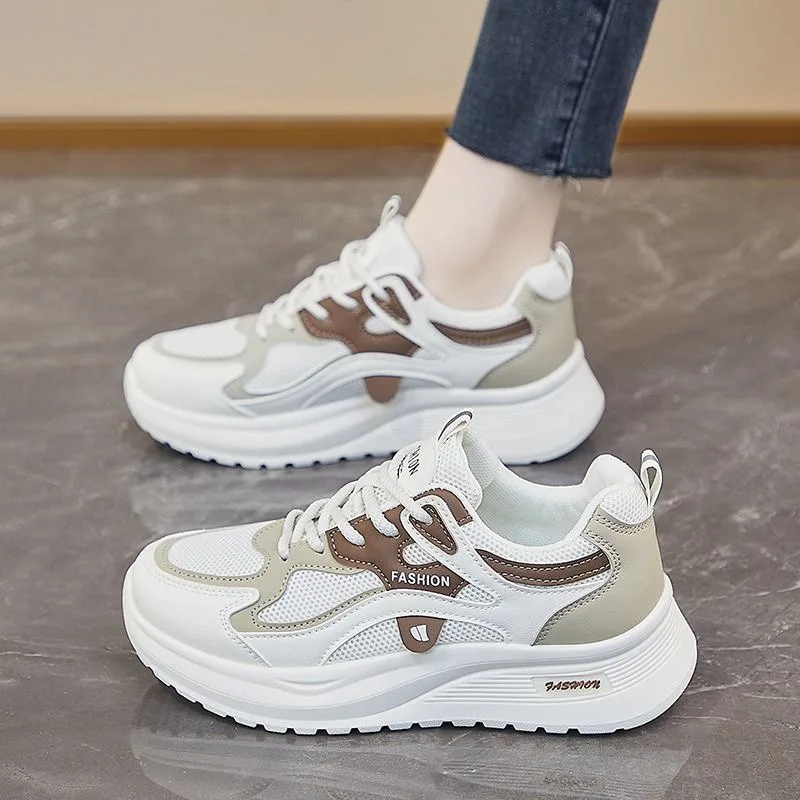 

New Women's Summer Sneakers Breathable Platform Women Running Shoes Fashion Trendy Comfortable Thickness Casual Shoes Zapatillas
