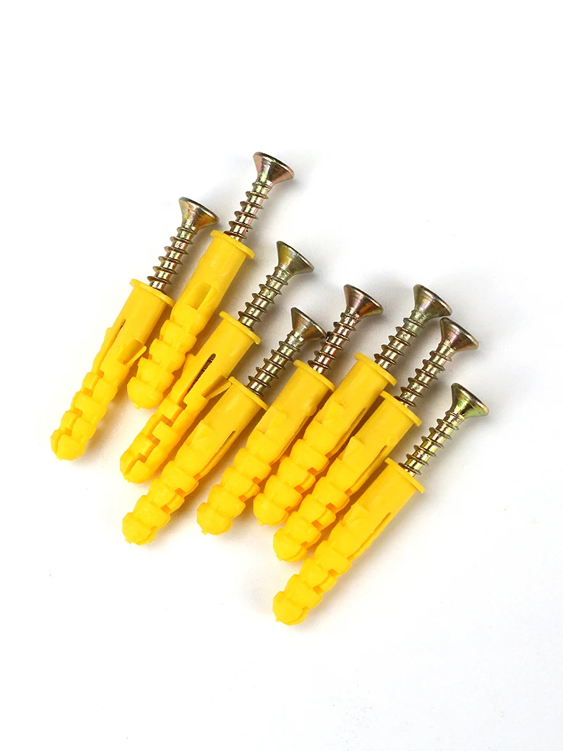 40set Self-tapping Wood Screw Plastic Drywall Anchor Wall Plug M6 M8 M10 Expansion Anchor Screw