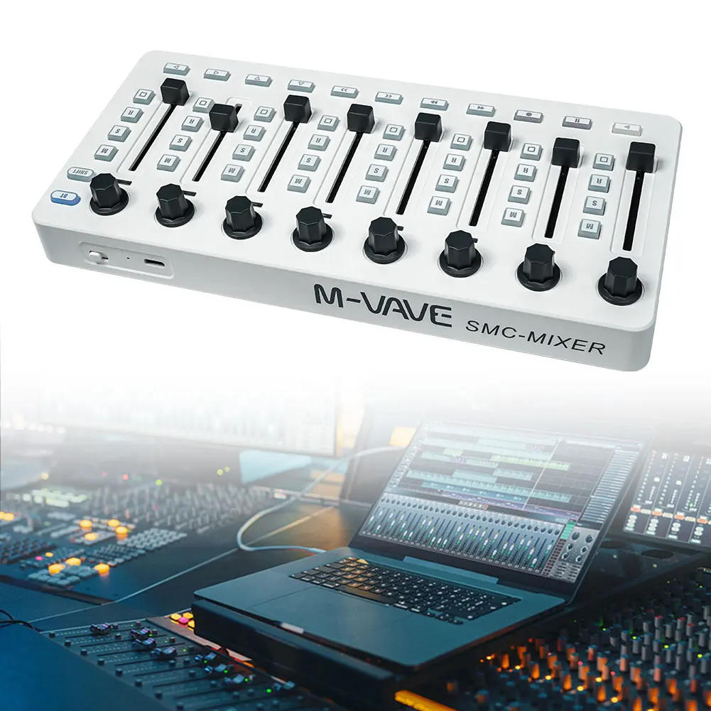 Wireless MIDI Controller BT Connection USB Controller Mixer DJ Mixer for Most Electroacoustic Instruments