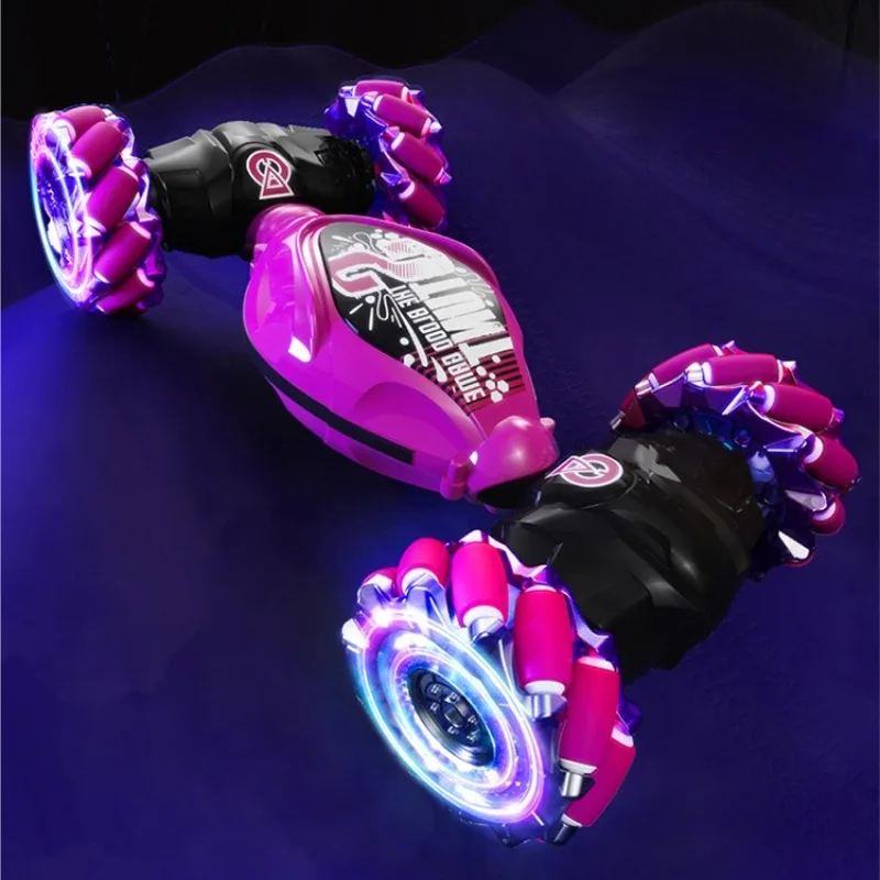 2.4G RC Stunt Car Dual Remote Control Twist Car Gesture Sensing 4WD Off-road Deformable Vehicle Kids Boys Girls Birthday Gift