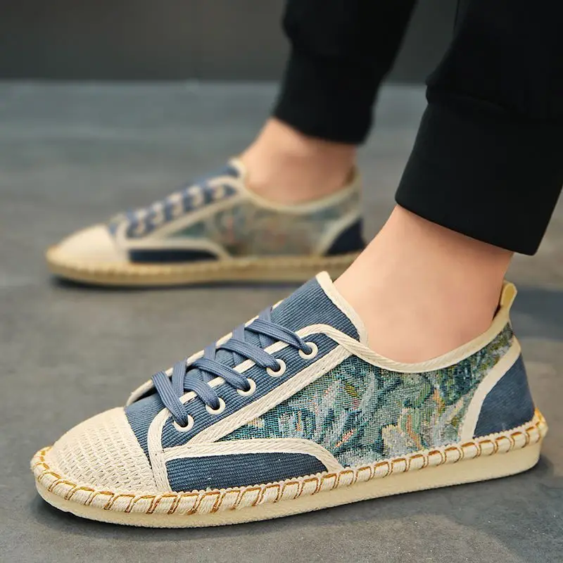 

Мужская повседневная обувь для офиса и работы, мужская обувь на шнуровке с круглым носком, не кожаная классическая оригинальная обувь без тенденций, кроссовки 2025 года