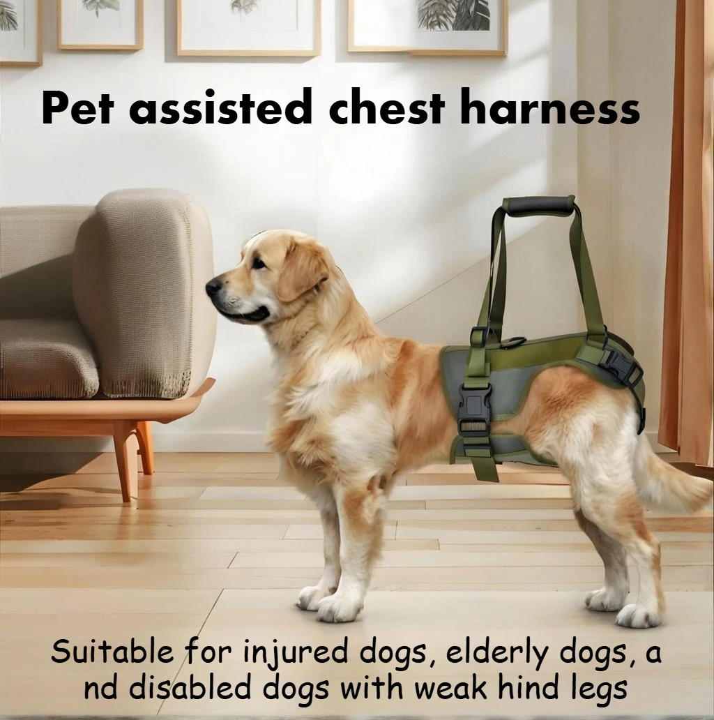 

Elderly Dog Rear Leg Support Strap Assist Chest Back Rehabilitation Training Pet Accessories Supplies