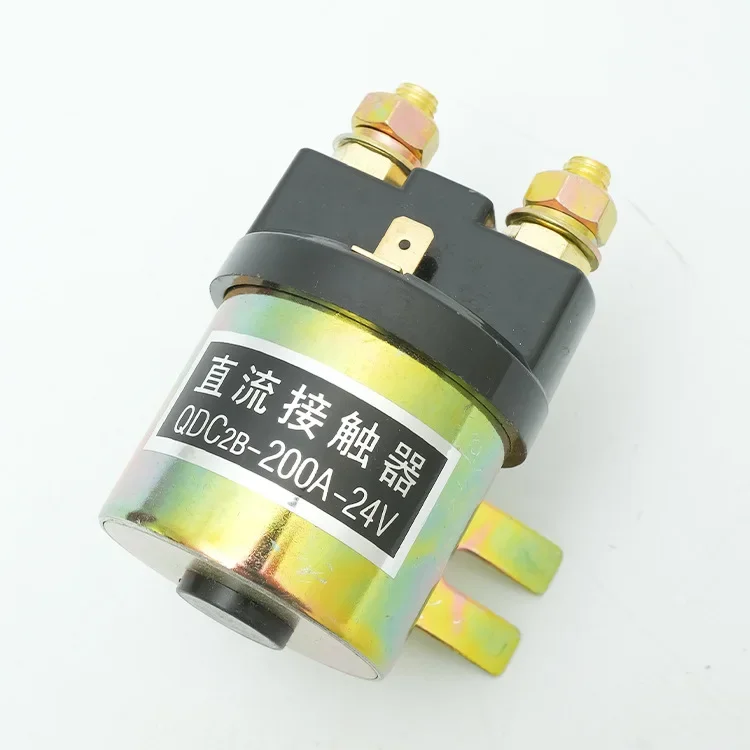 QDC2B-200A 260A Electric vehicle hydraulic tail plate DC start switch contactor DC12v 24v