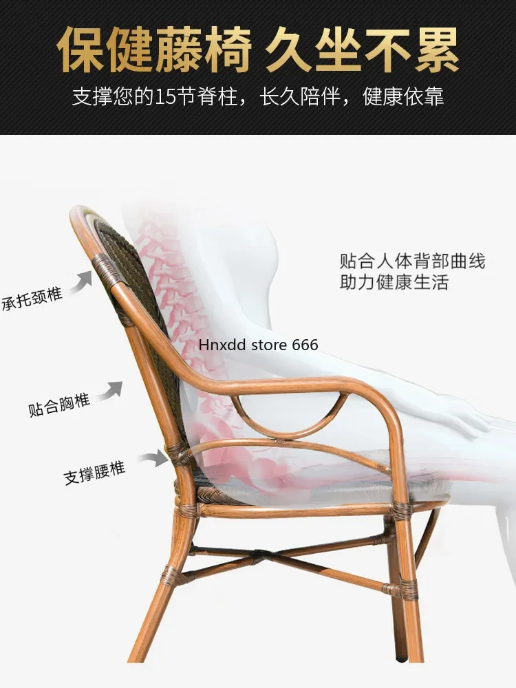 Tabela exterior do Rattan e combinação da cadeira, jogo do balcão