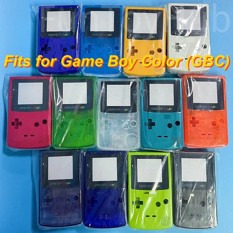 Replacement Housing Shell Kit Compatible with Game Boy Color, GBC DIY Console Case With Buttons Screws For Retro Modification