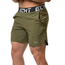 Men Running Sport Quick Dry Shorts Men Gym Fitness Workout Jogging Bermuda Male Training Bodybuilding Beach Pants Swimming Trunk