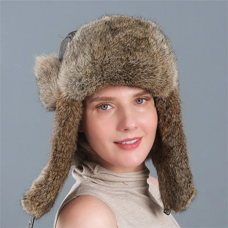 Middle-aged and elderly hats for men women cold-proof outdoor warmth ear cold cotton riding electric bikes