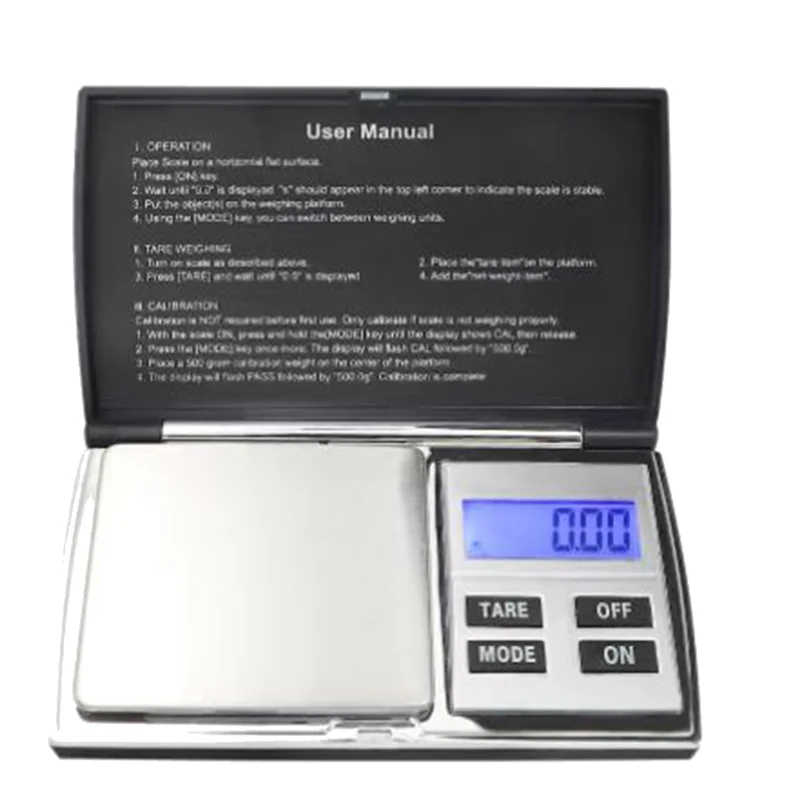 500G 0.1G Digital Kitchen Scale Jewelry Gold Balance Weight Gram LCD Pocket Weighting Electronic