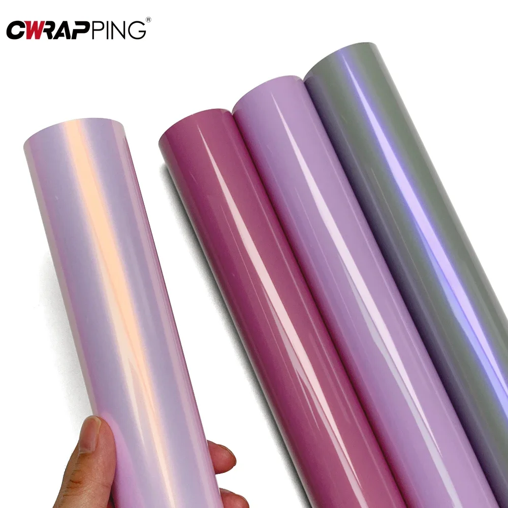 

PET Vinyl Waterproof Decal Smooth Matte Pink Purple Full Body Protective Film Self-adhesive Decorative Motorcycle Car Stickers