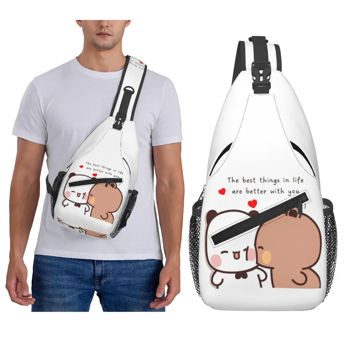 

Персик и Гома Бубу Дуду воздушный шар нагрудная сумка мужской слинг рюкзак через плечо нагрудная сумка дорожный походный рюкзак сумка на плечо