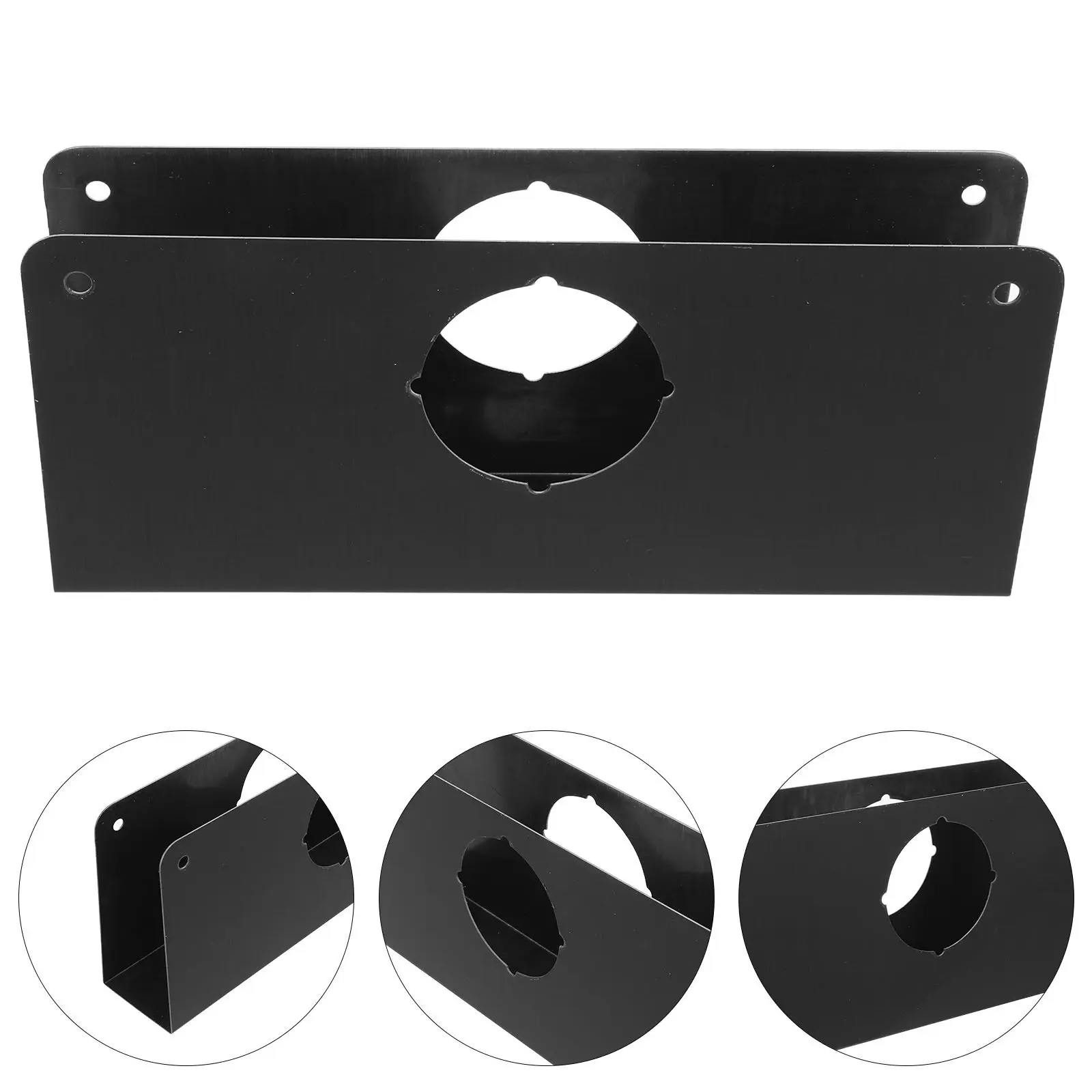

Universal Door Knob Safety Cover Stainless Steel Deadbolt Fixing Filler Cover Plate Door Strike Reinforcement Plate Security