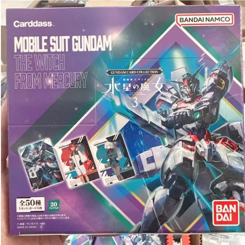 

Официальная коллекция карт Bandai Gundam, мобильный костюм Gundam Witch из Mercury, сезон 3, японская версия, аниме SR SEC, редкие карты