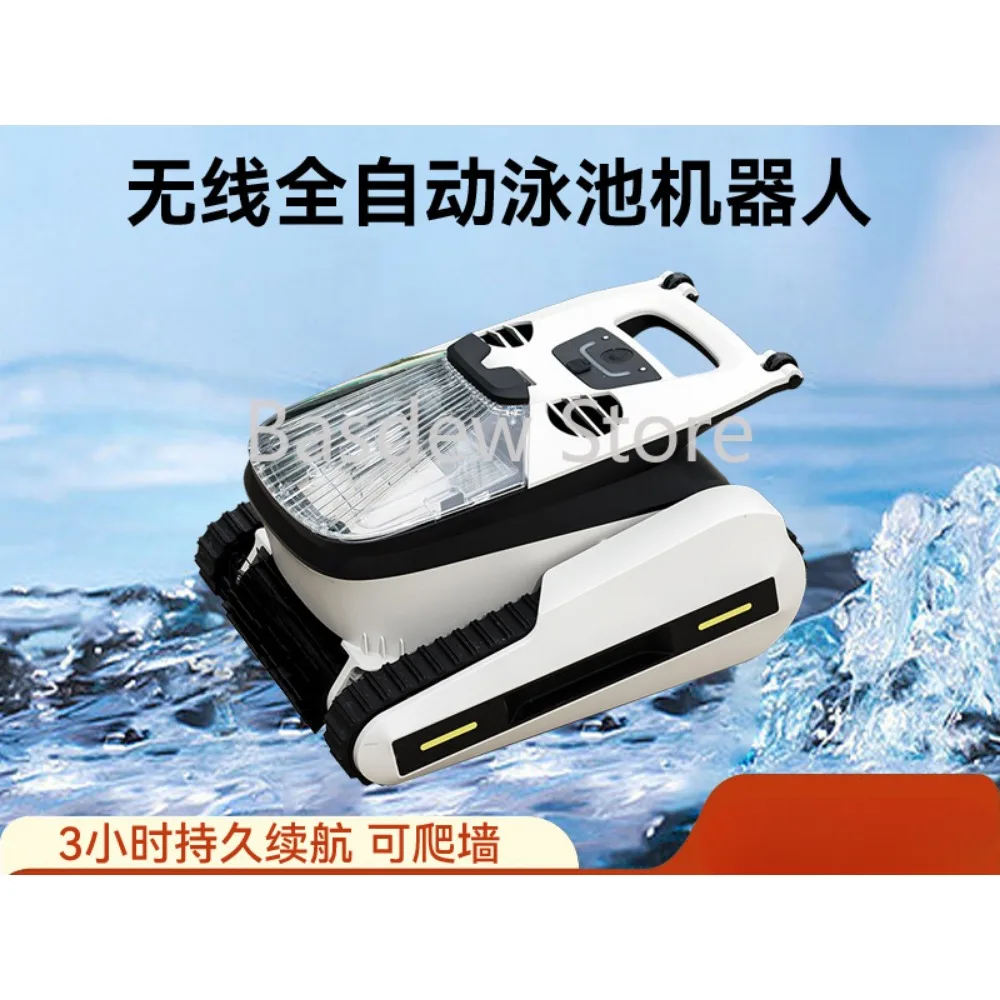 Fully Automatic Rechargeable Wireless Terrapin Climbing Wall Underwater Suction Robot Pool Cleaning Vacuum Cleaner