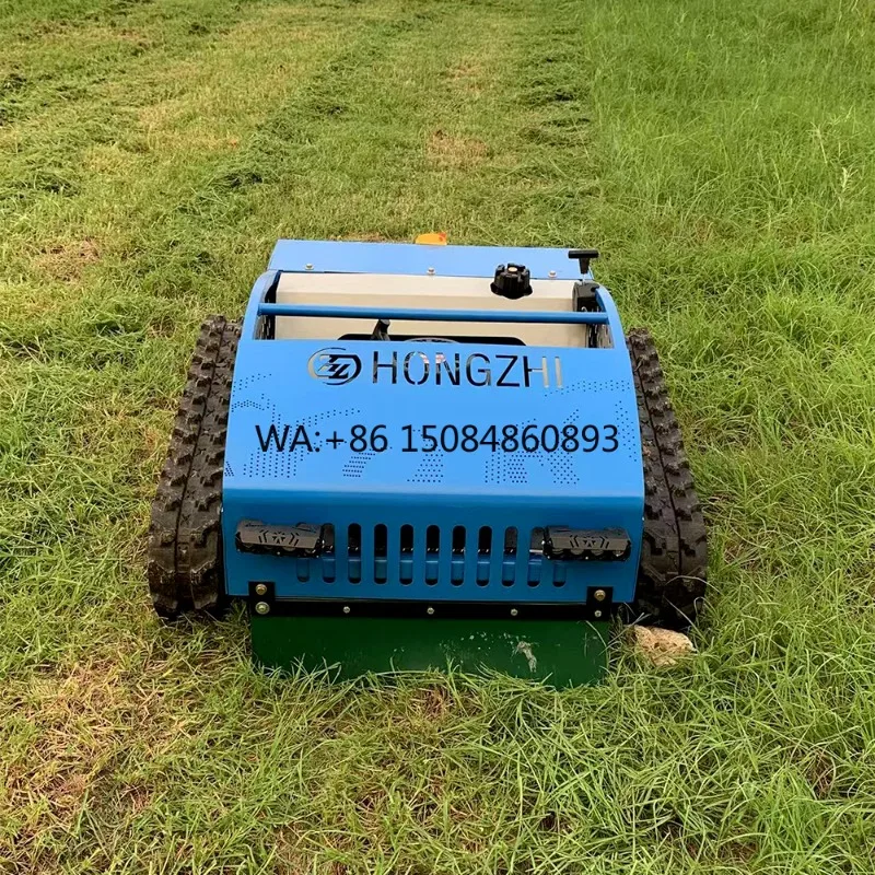CE Certified New Design Cutting Width 550mm Self-Propelled Crawler Design Intelligent Remote Control Lawn Mowing Robot