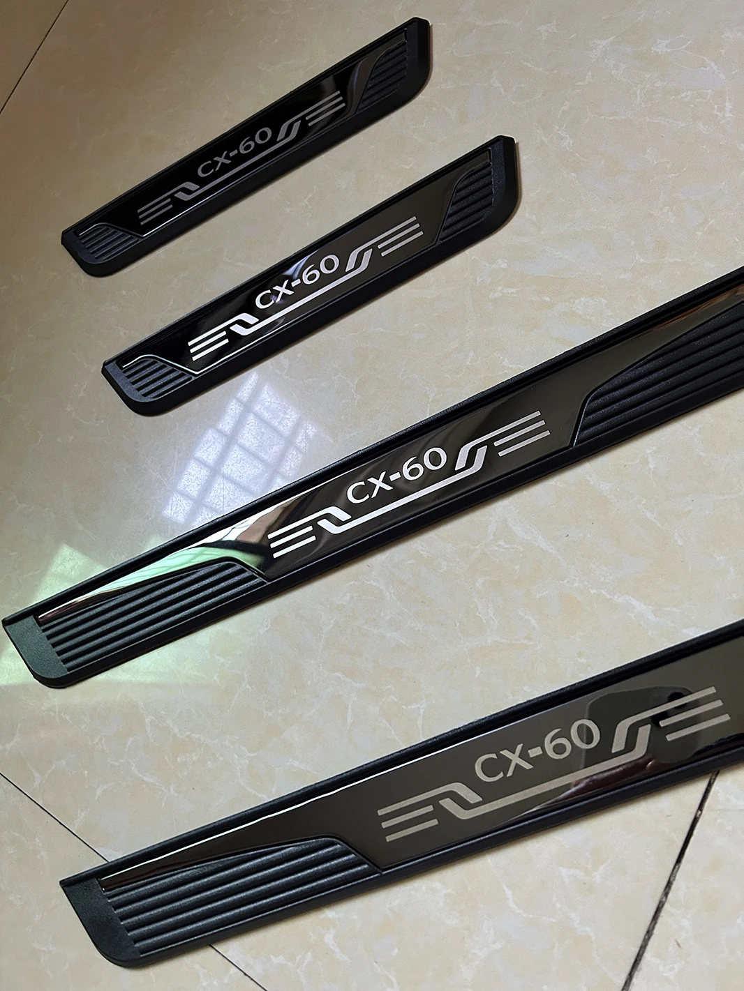 For Mazda CX-60 CX60 2023 2024 2022 Door Sill Scuff Plate Welcome Pedal Protector Kick Stainless Steel Car Styling Car Accessory