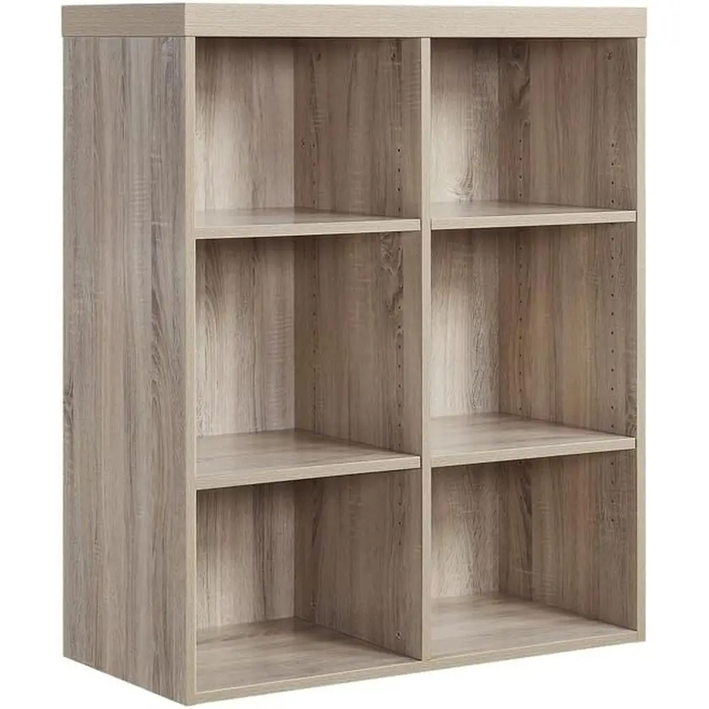 

36 Wide Sunlight Ash Stackable Storage Shelf - Open and Mixed Shelves, Industrial Style