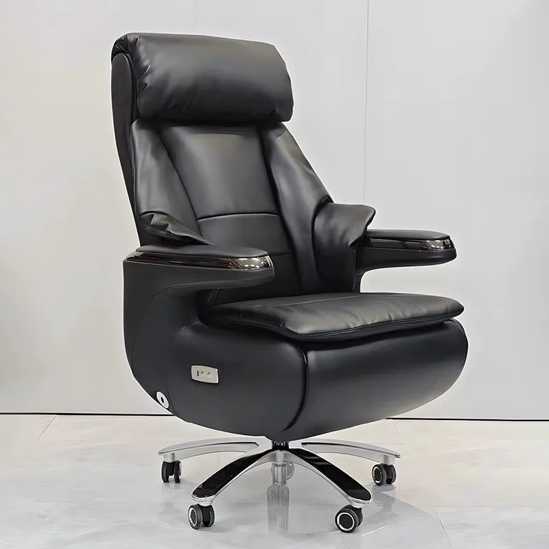 Chair Back Casual Sedentary Office Chair Single Fixed Armrest Steel Feet Breathable Ergonomic Chair