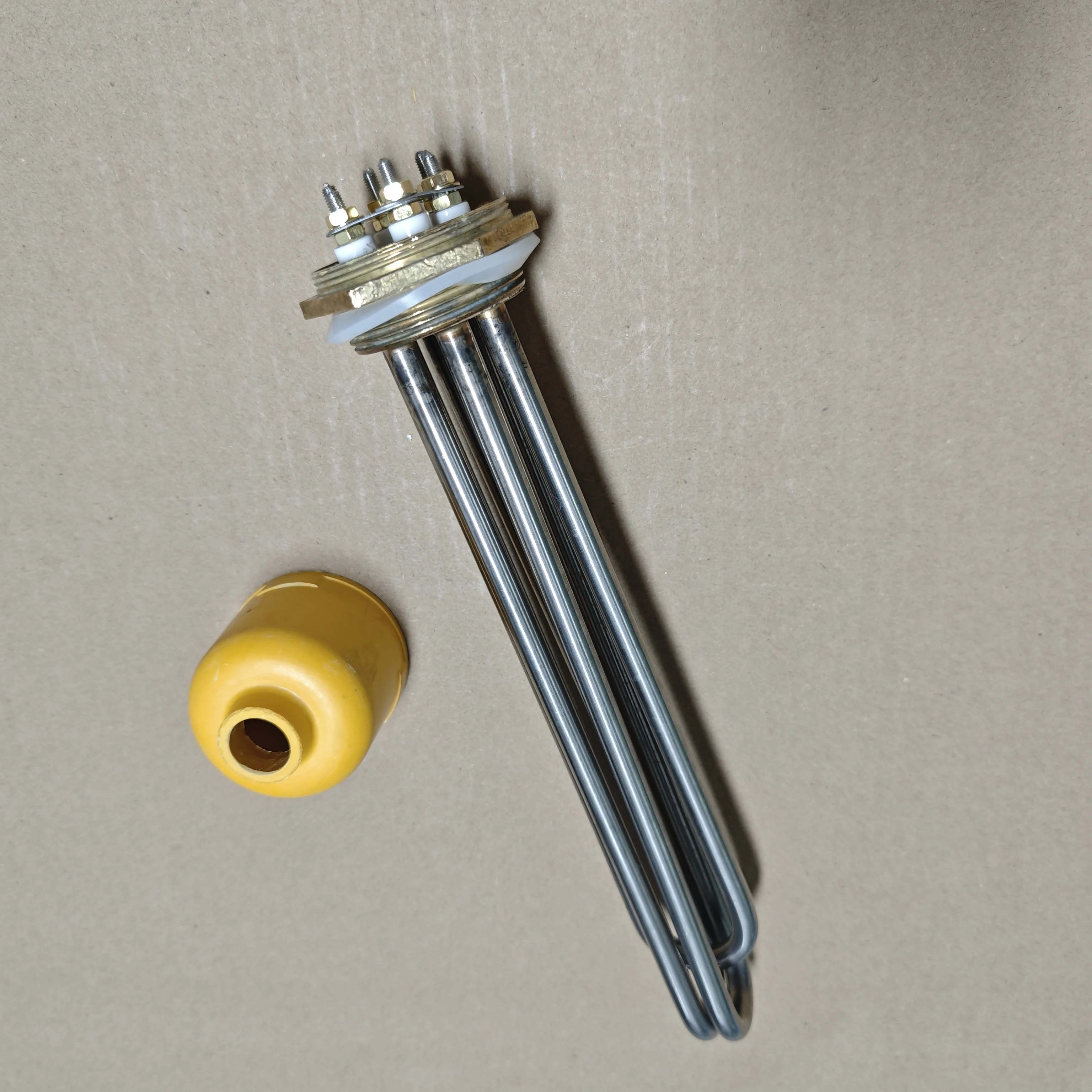 Elemento de aquecimento DN50 Aquecedor de água de imersão elétrica de aço inoxidável Aquecedor de caldeira tubular 6KW / 9KW / 12KW