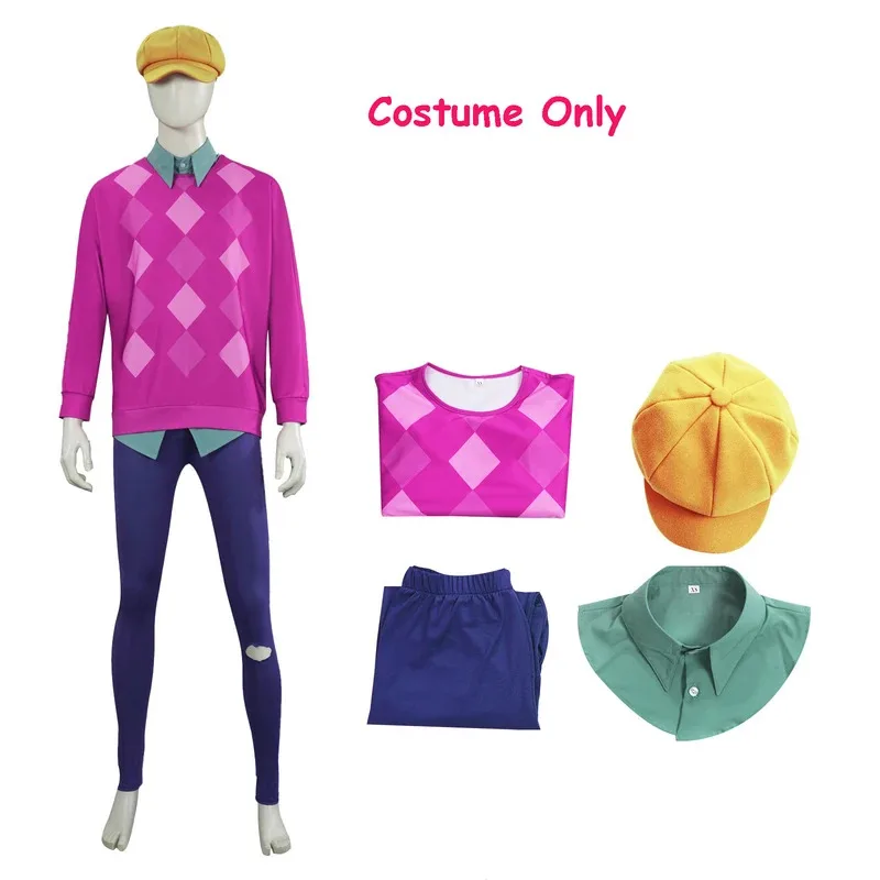 CyKpop Demon Hunters Baby Saja Boys Cosplay disfraz para niños adultos hombres sudadera camisa peluca sombrero ropa conjunto Soda Pop disfraz de Halloween
