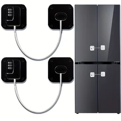 1/2PCS Baby Safety Refrigerator Lock With Keys or Coded Lock Infant Security Cabinet Locks Sliding Closet Door Locks